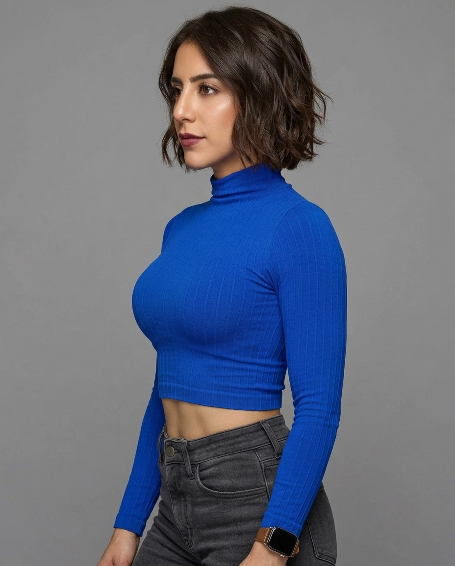 Long Sleeve Ribbed Top Viva Rouss