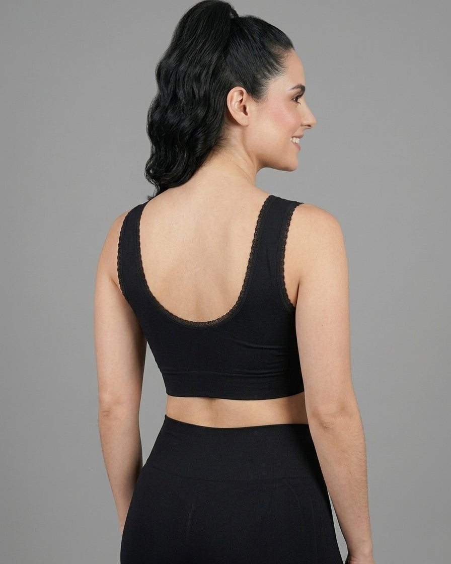 V-Neck Lace Bralette Top Viva Rouss