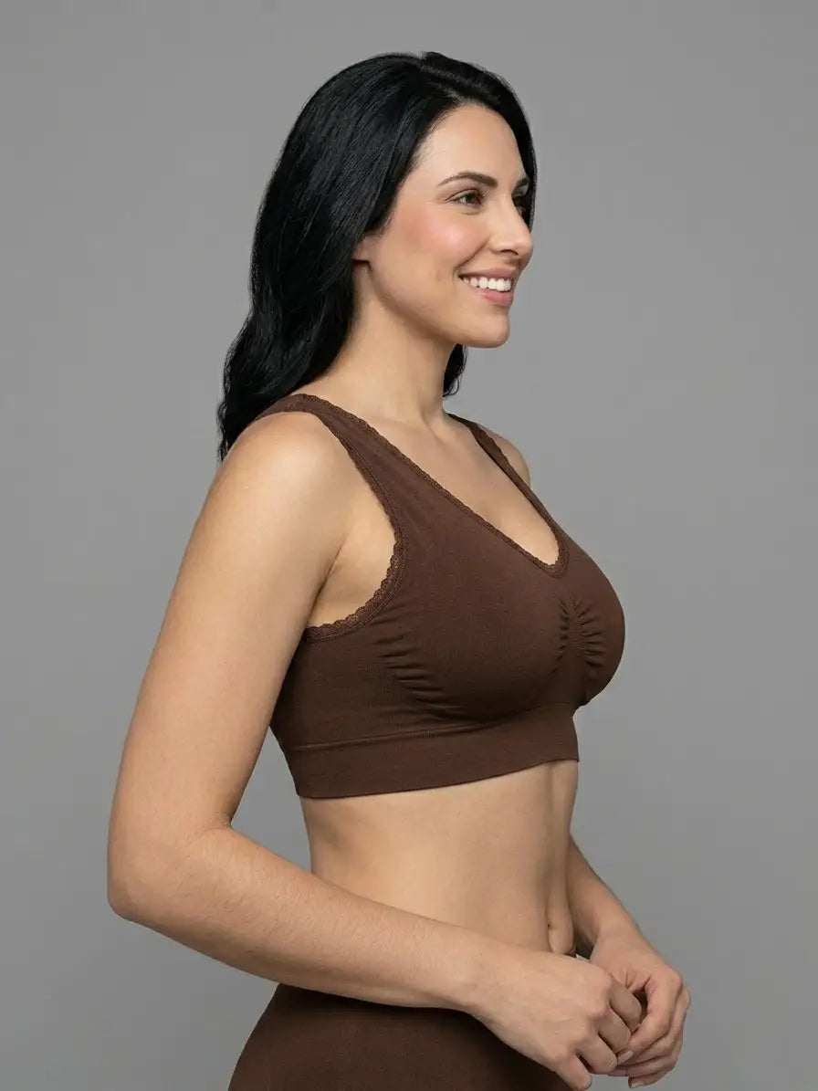 V-Neck Lace Bralette Top Viva Rouss