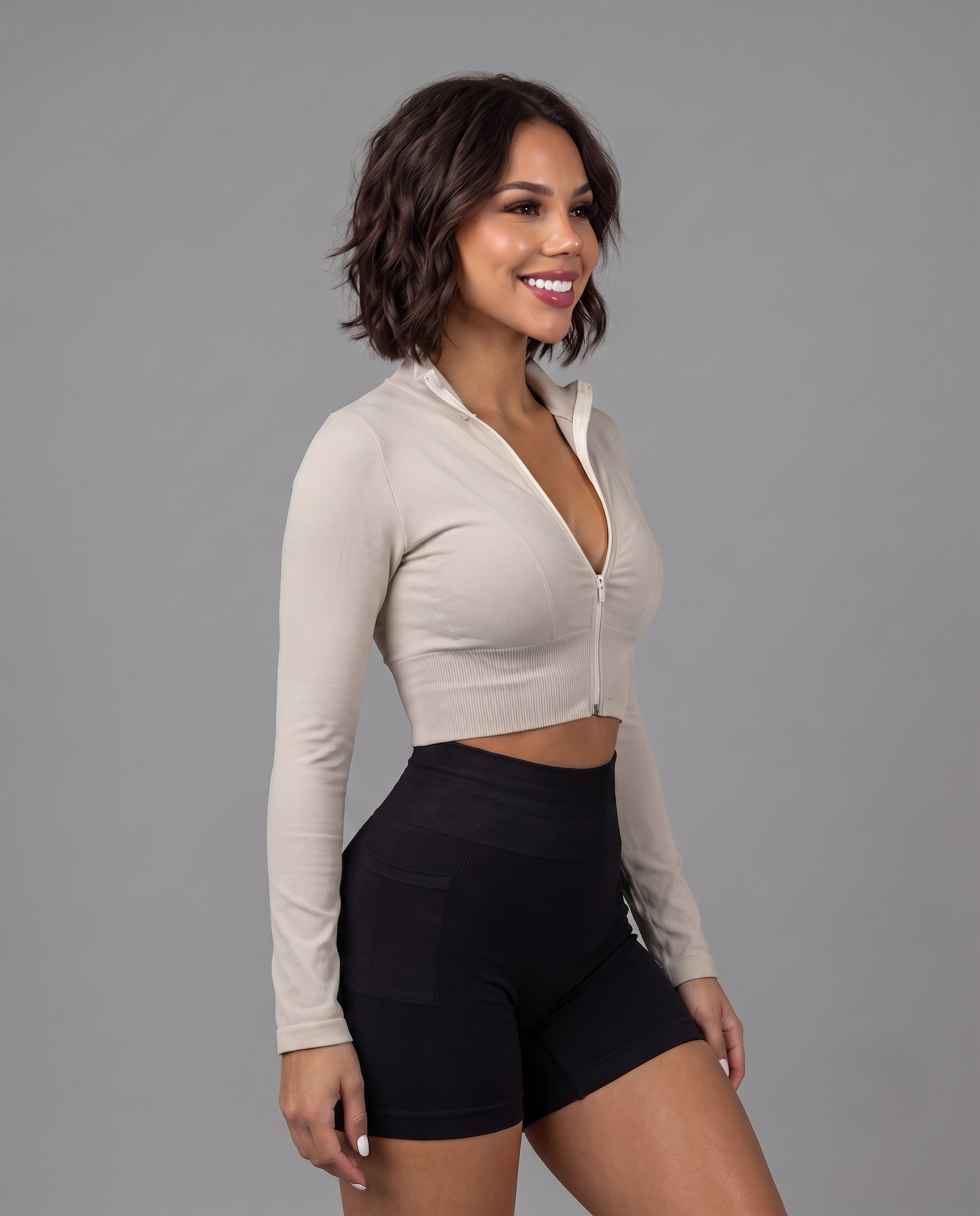 Chamarra Sólida Corta