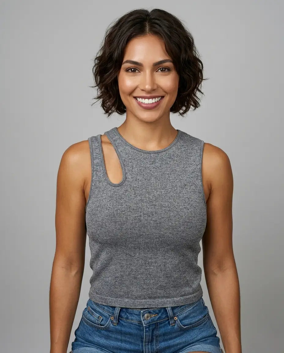 Grey Jaspe T-Shirt  Viva Rouss