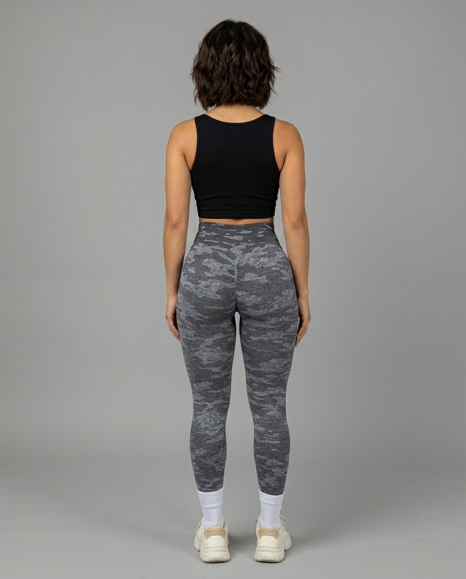 High-Waist Camo Leggings  Viva Rouss