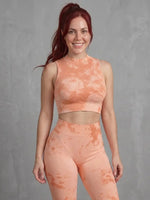 Tie-Dye Seamless Activewear Set Melón deslavado Viva Rouss