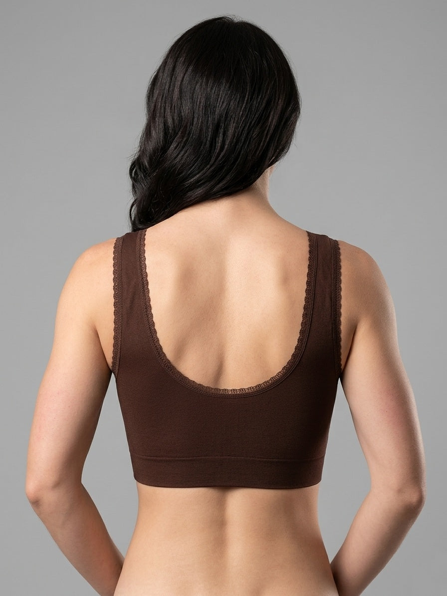 V-Neck Lace Bralette Top  Viva Rouss