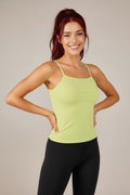 Tank top rib - Verde Lima Pálido